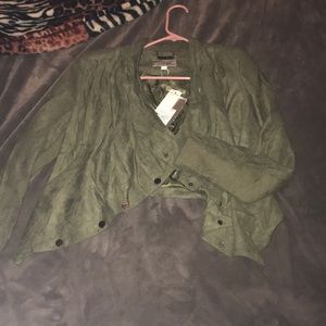 olive green cardigan